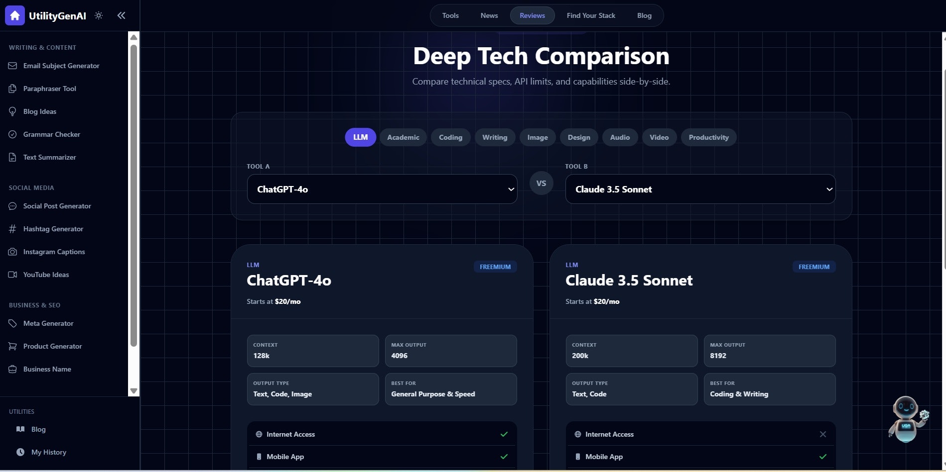 UtilityGenAI screenshot 2
