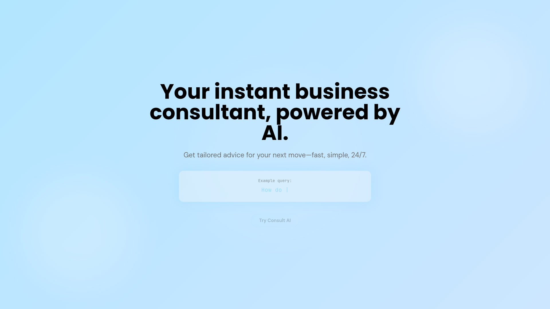 Consult AI - Instant business consultant screenshot 1