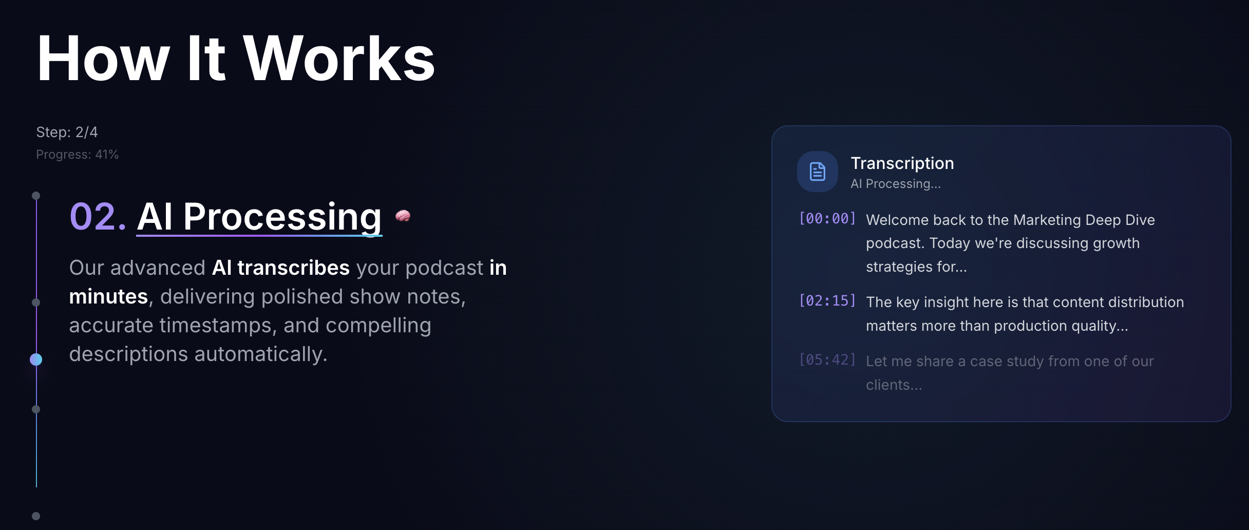 PodSummarize screenshot 3