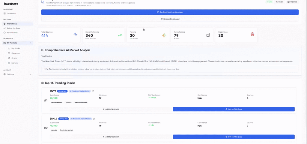 BuzzBets.ai screenshot 1