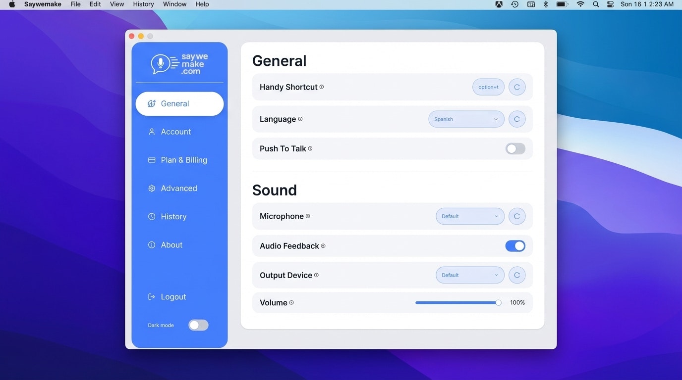 Saywemake screenshot 1