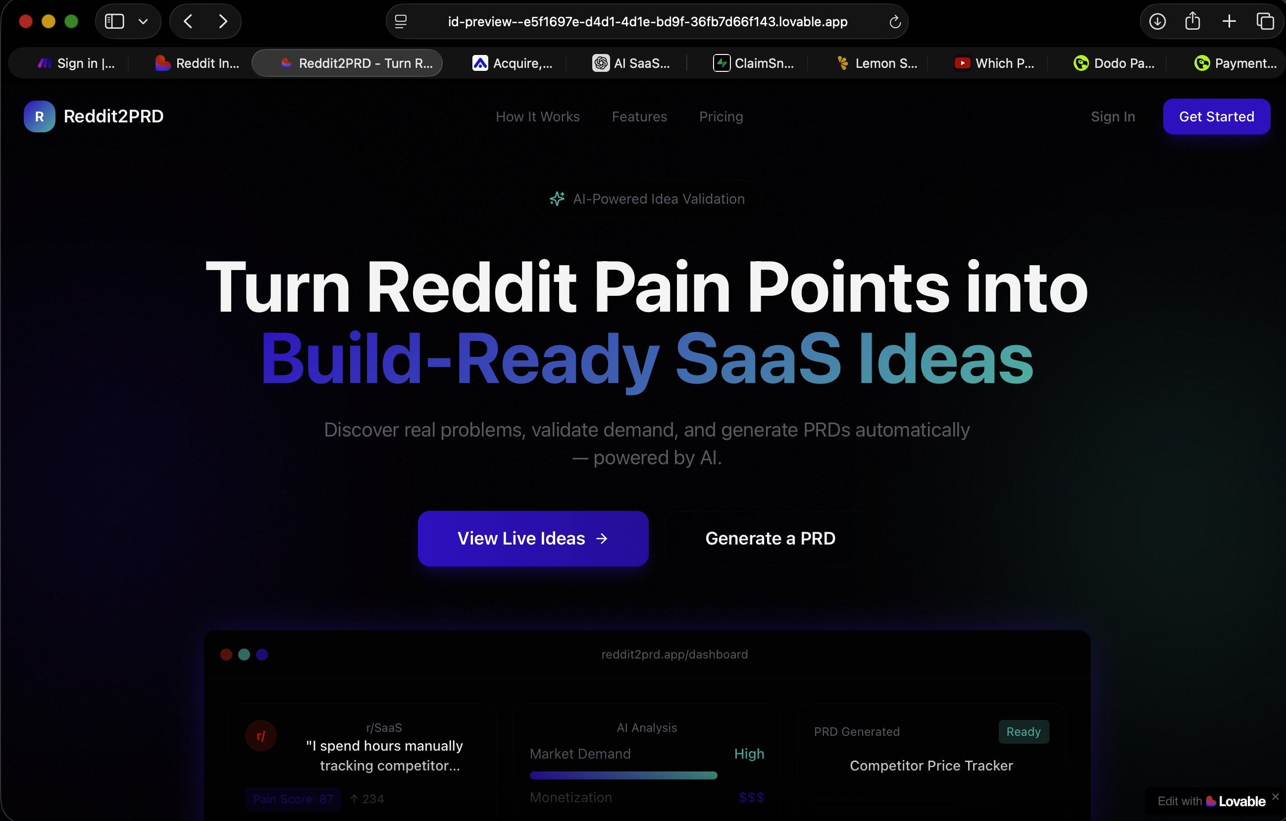Reddit2PRD screenshot 2