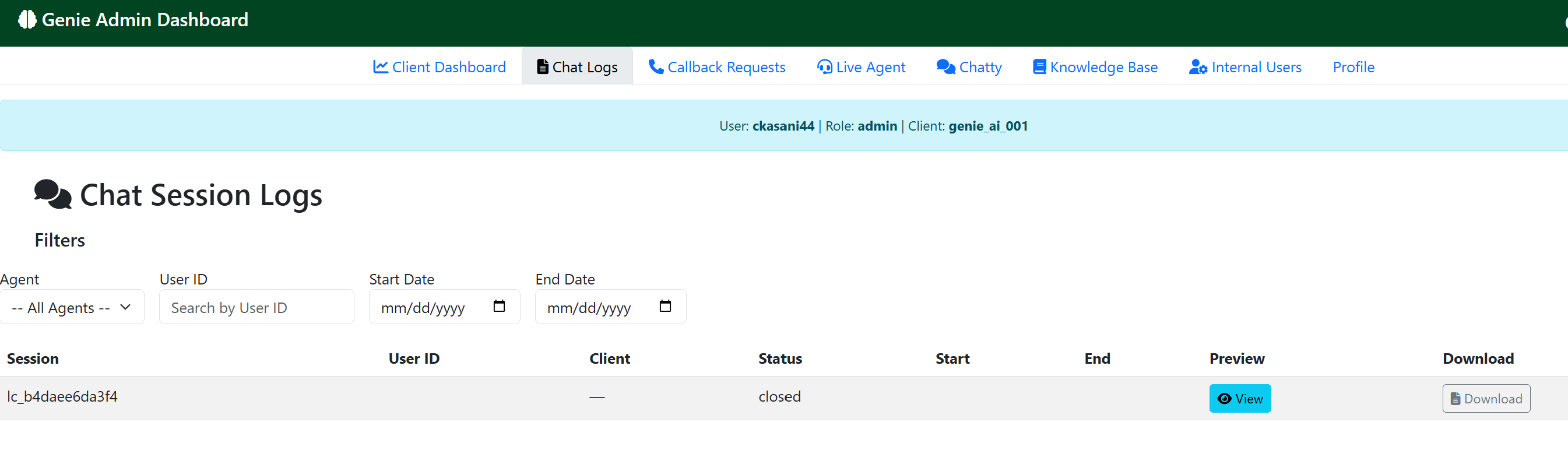 Genie B2b Chatbot screenshot 2