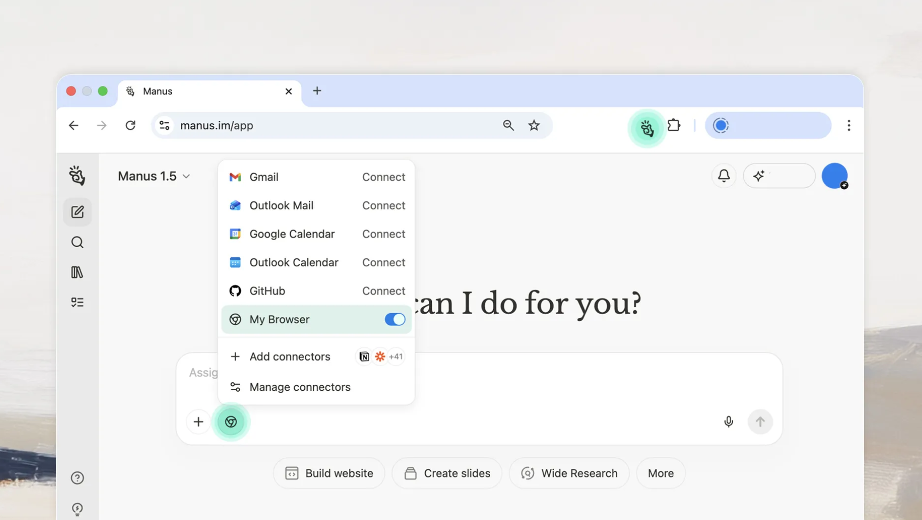Manus Browser Operator screenshot 6