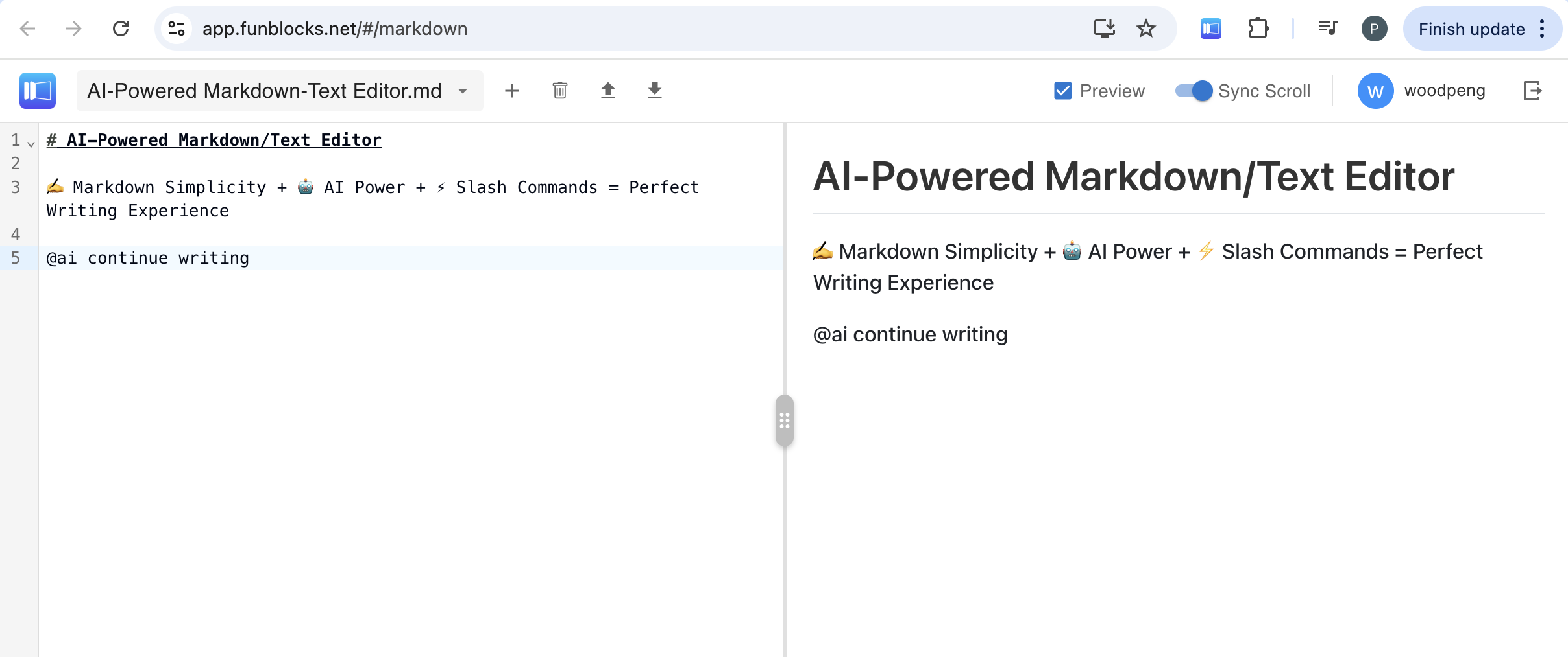 FunBlocks AI Markdown Editor  screenshot 7