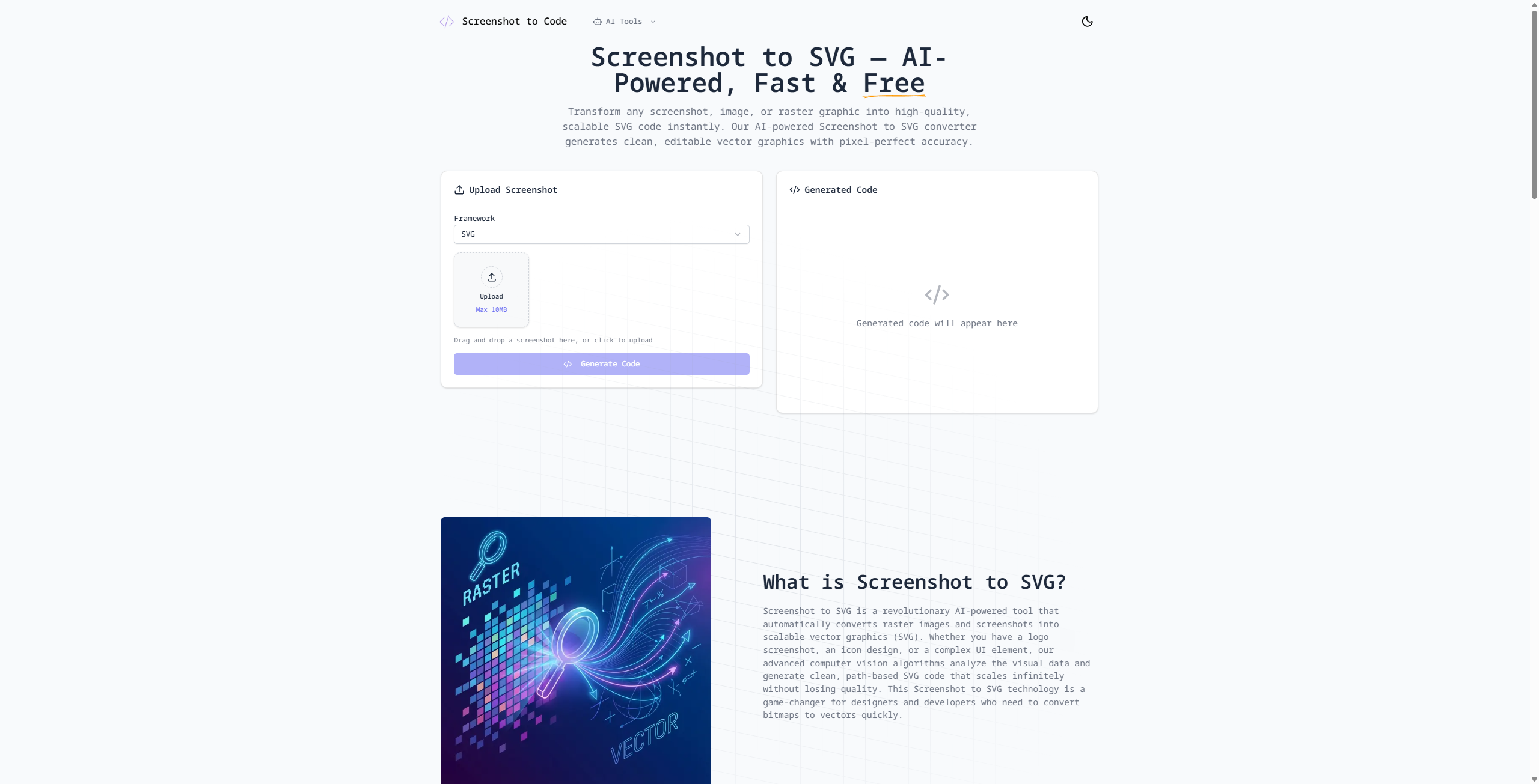 Screenshot to Code screenshot 4