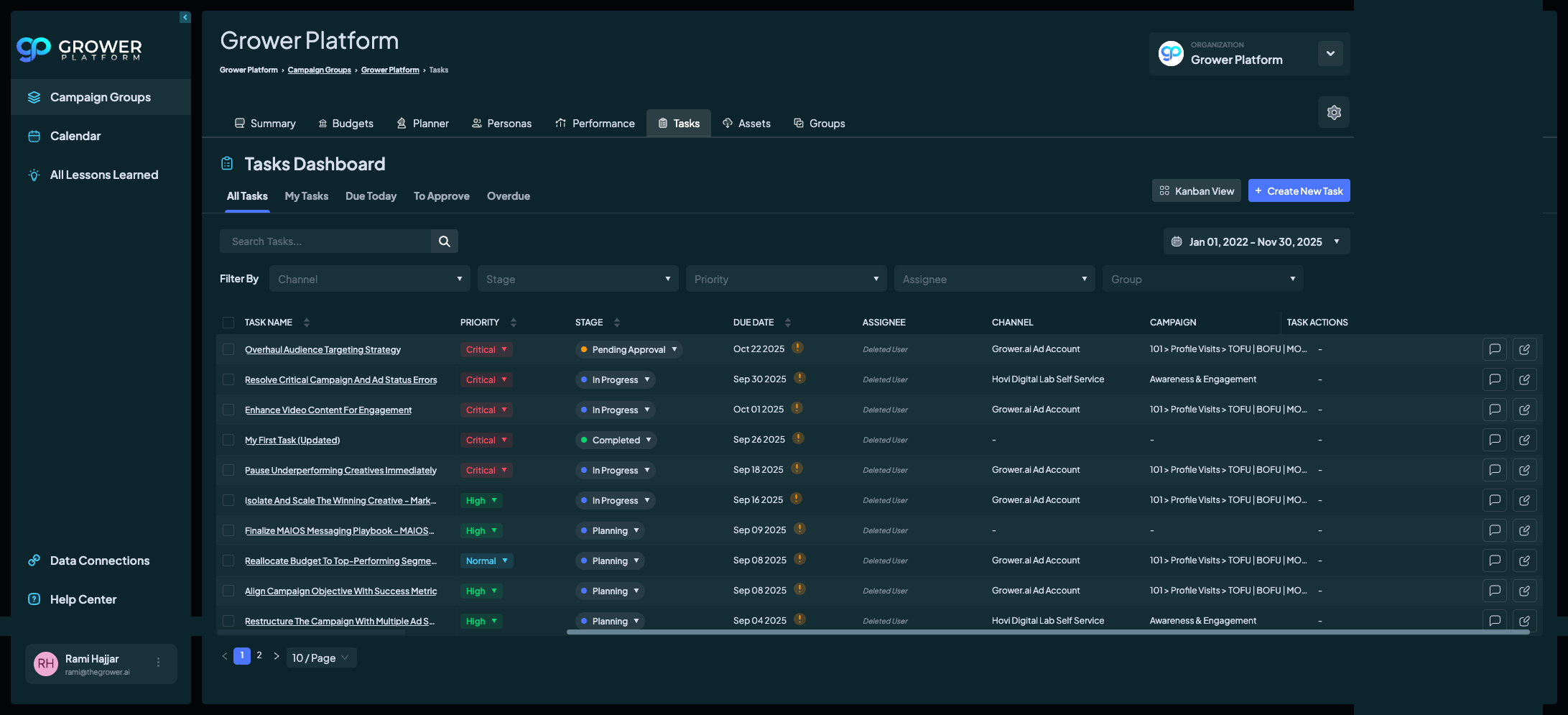 GrowerAI Platform screenshot 2