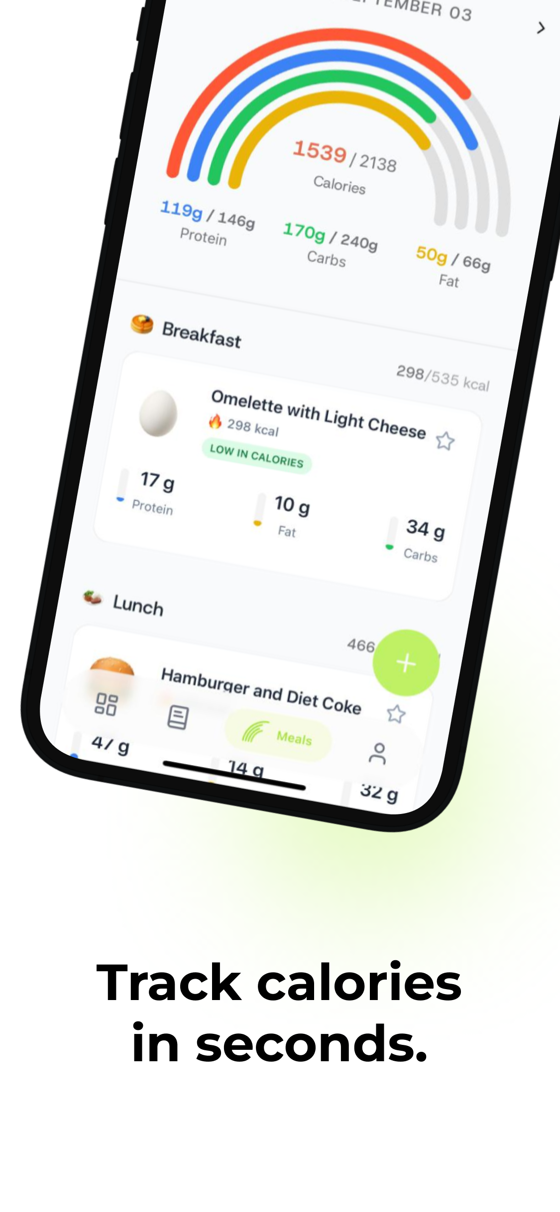 Foodiary: the no-BS calorie tracker screenshot 5