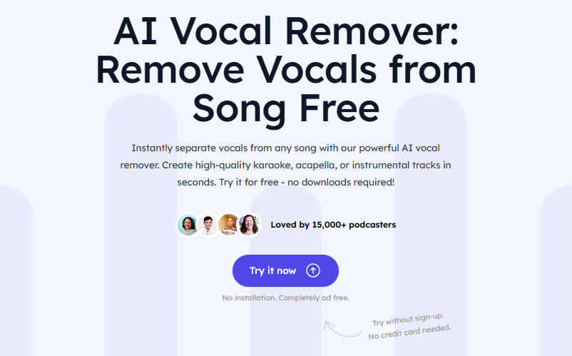 Vocal Remover Free screenshot 1
