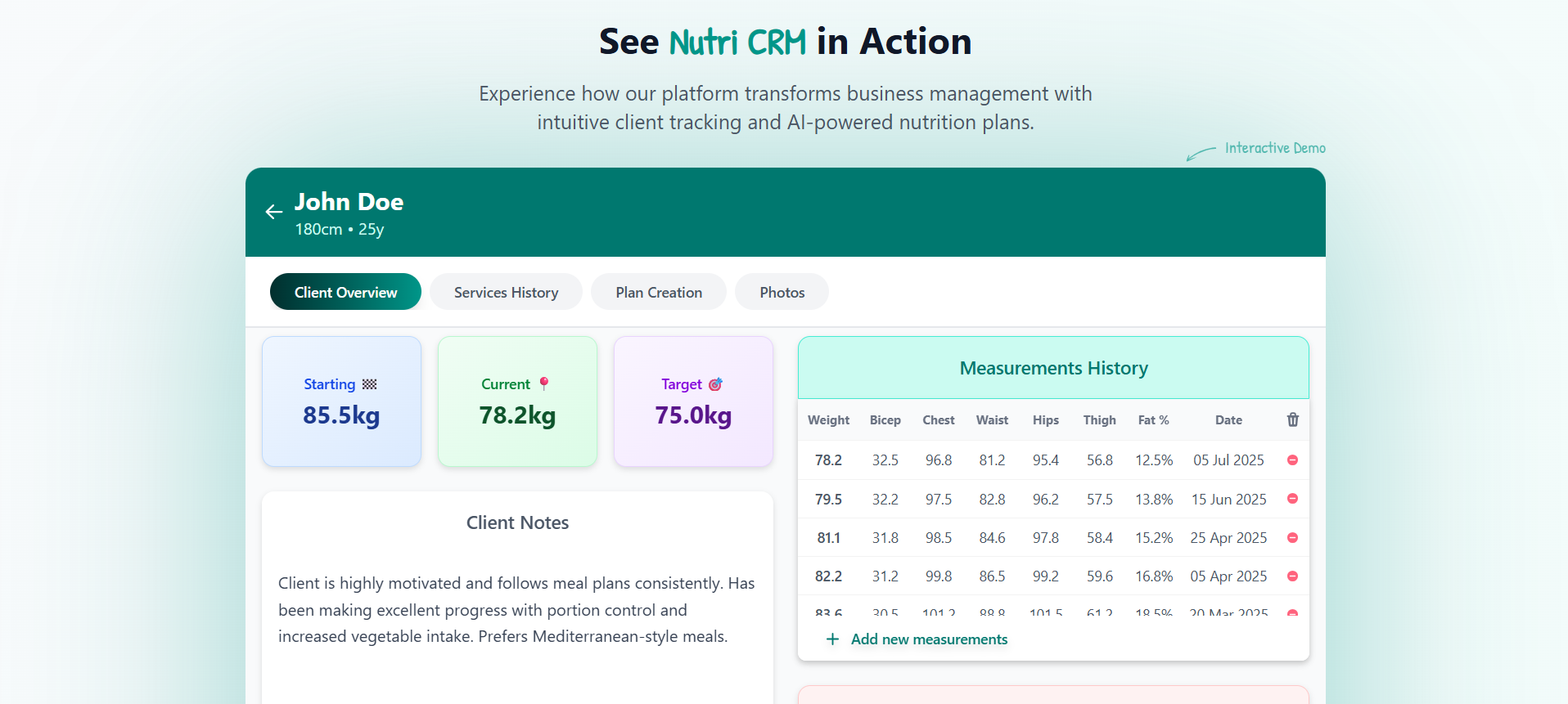 Nutri CRM screenshot 1