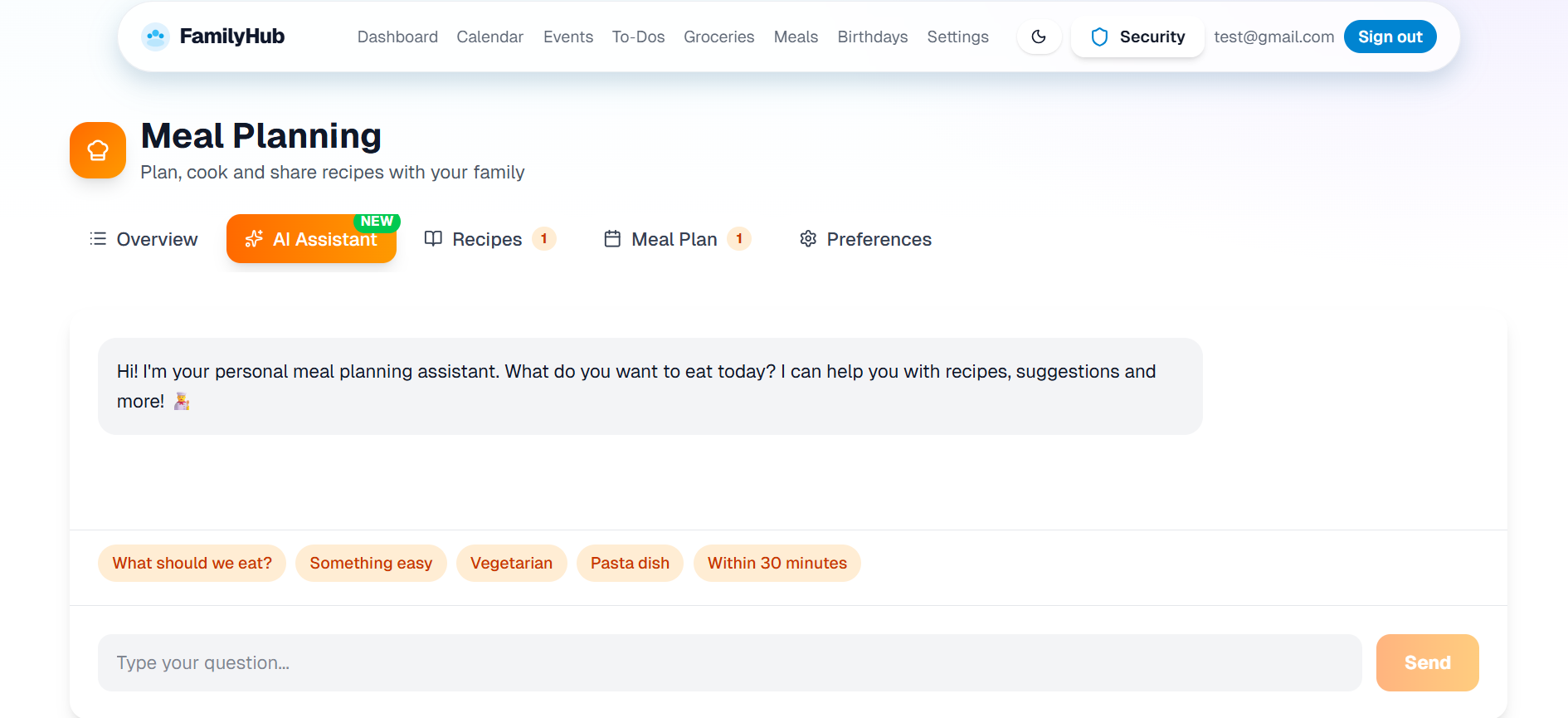 FamilyHub screenshot 1