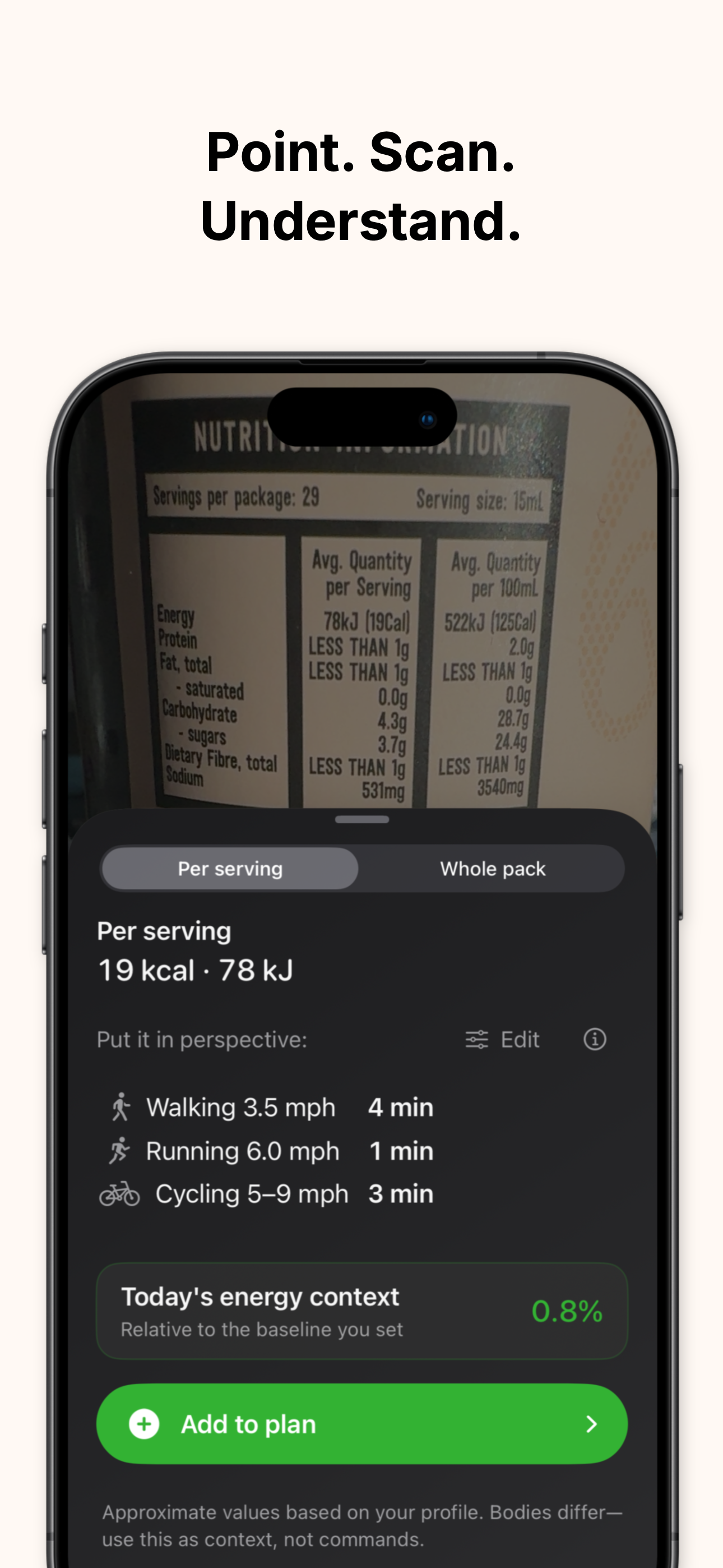 SnackScan screenshot 2