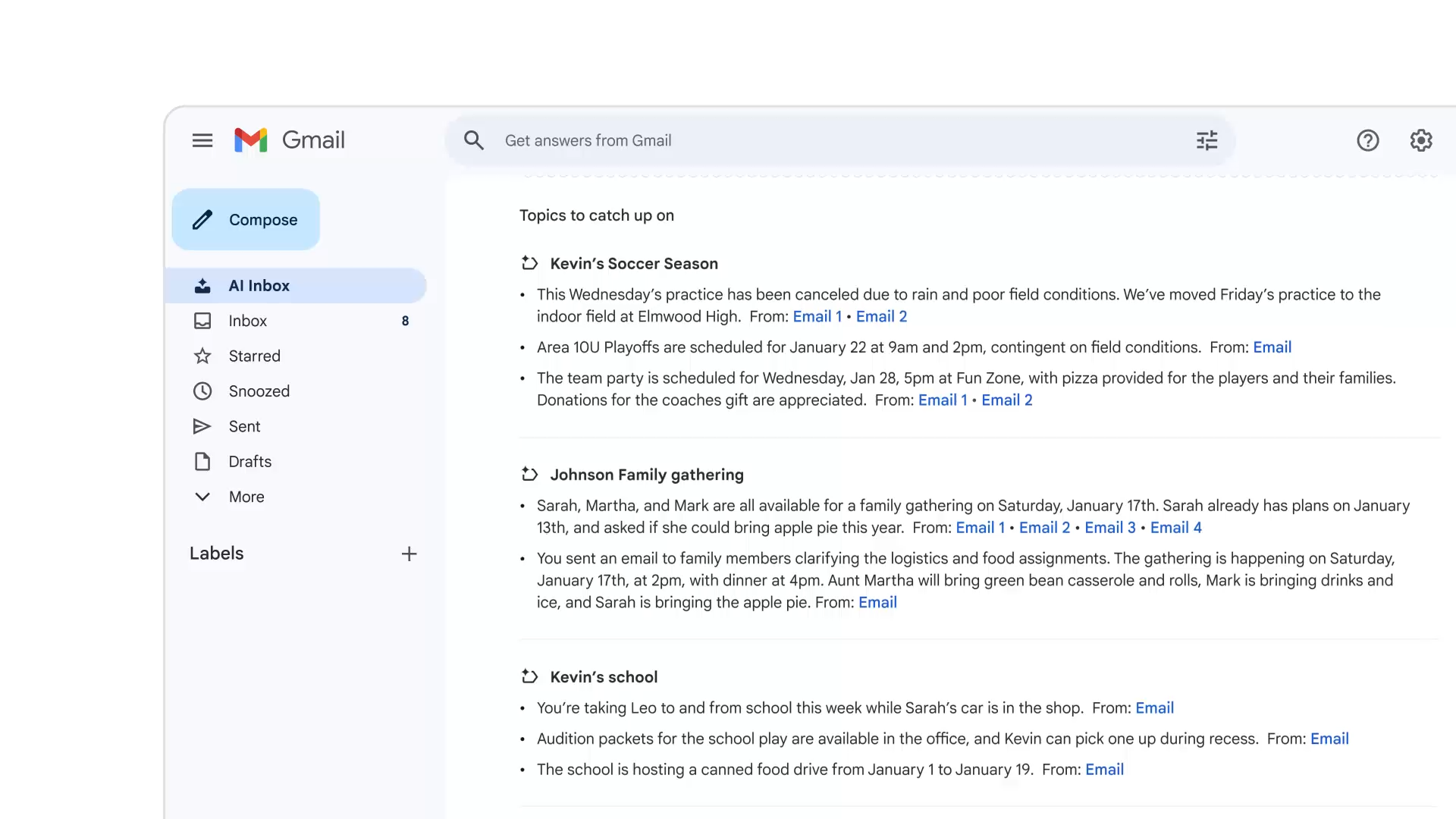 Gmail in the Gemini Era screenshot 1