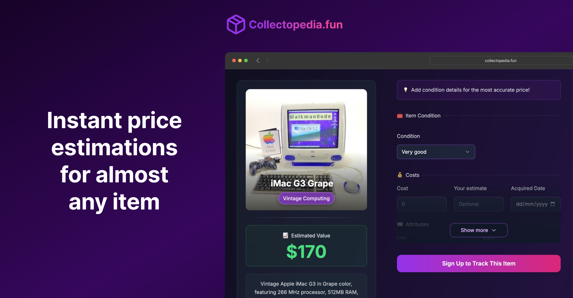 Collectopedia screenshot 1