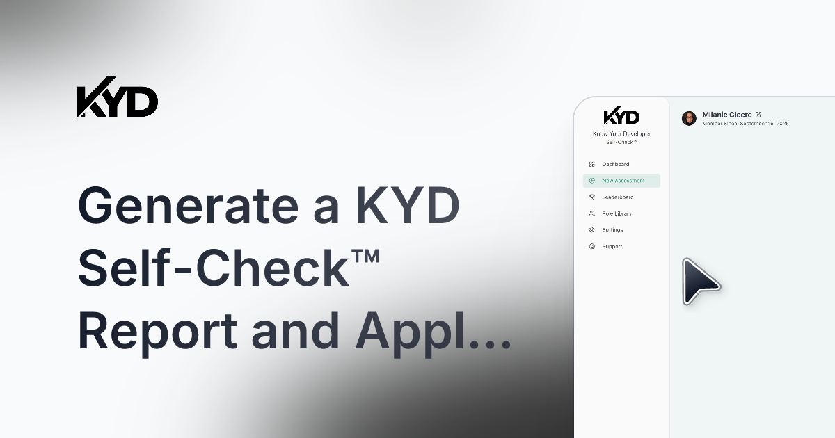 Know Your Developer (KYD) Self-Check screenshot 9