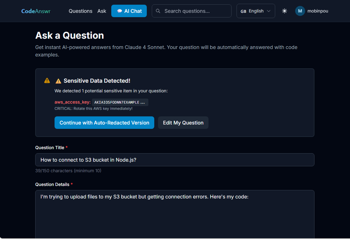 CodeAnswr screenshot 3