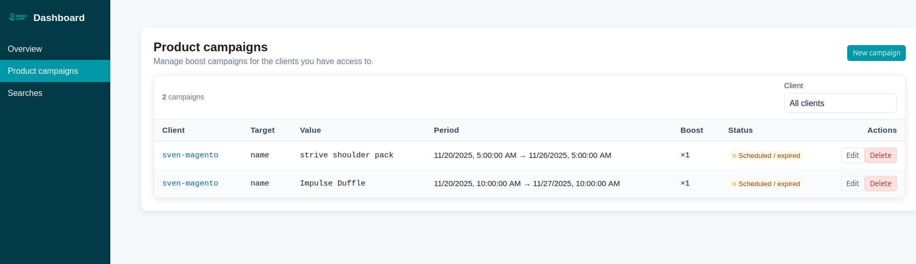 SearchLayer screenshot 2
