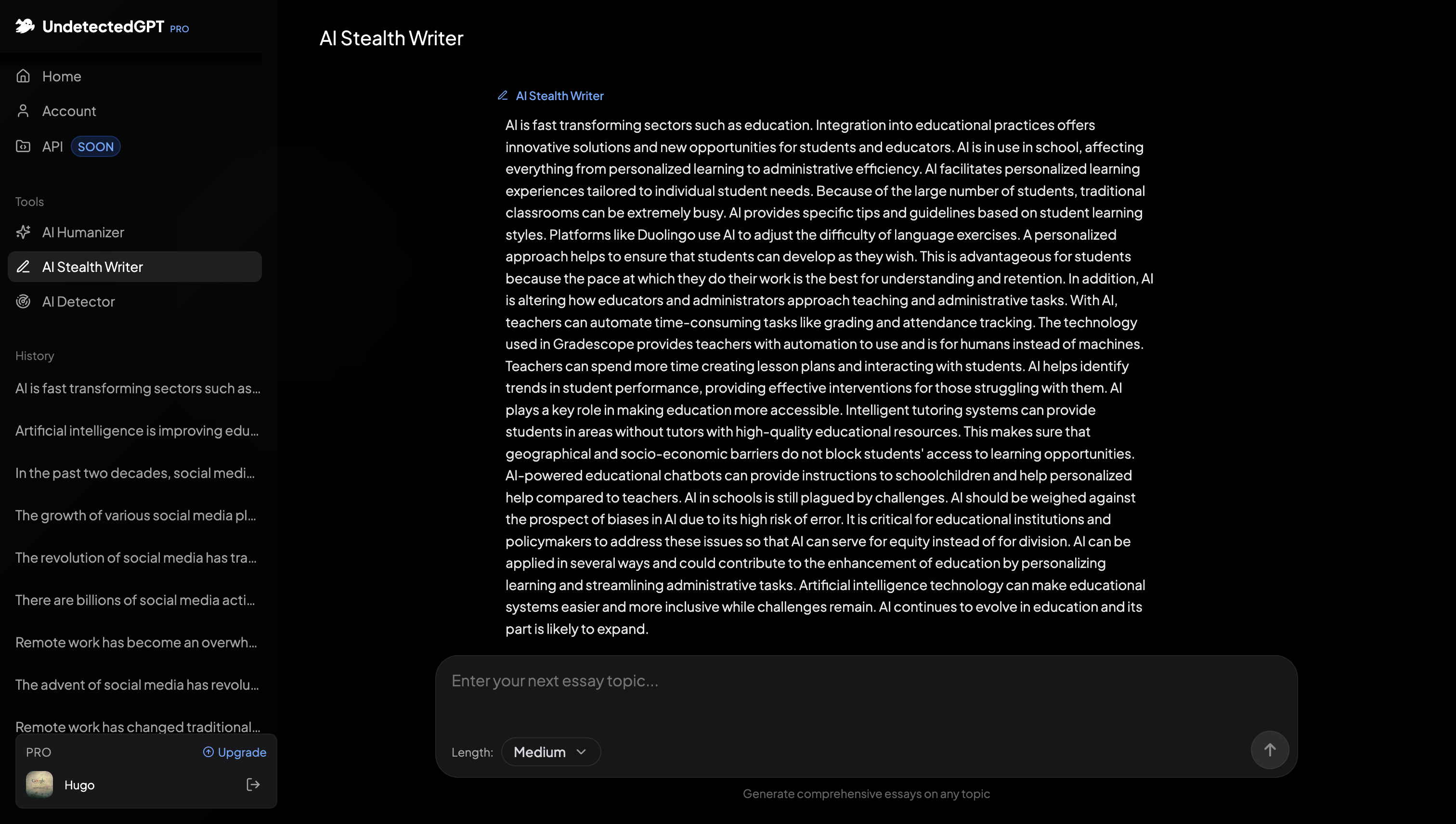 UndetectedGPT screenshot 5