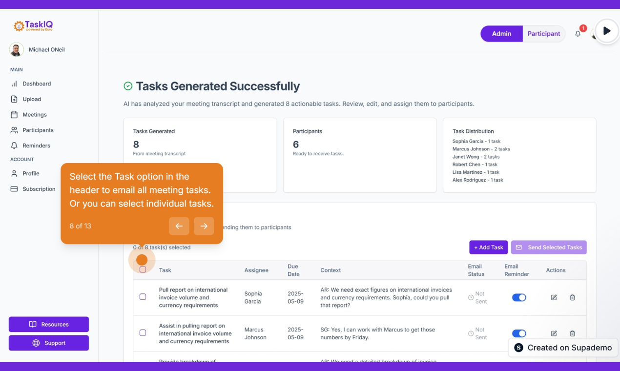 TaskIQ - Meeting tasks by email screenshot 7