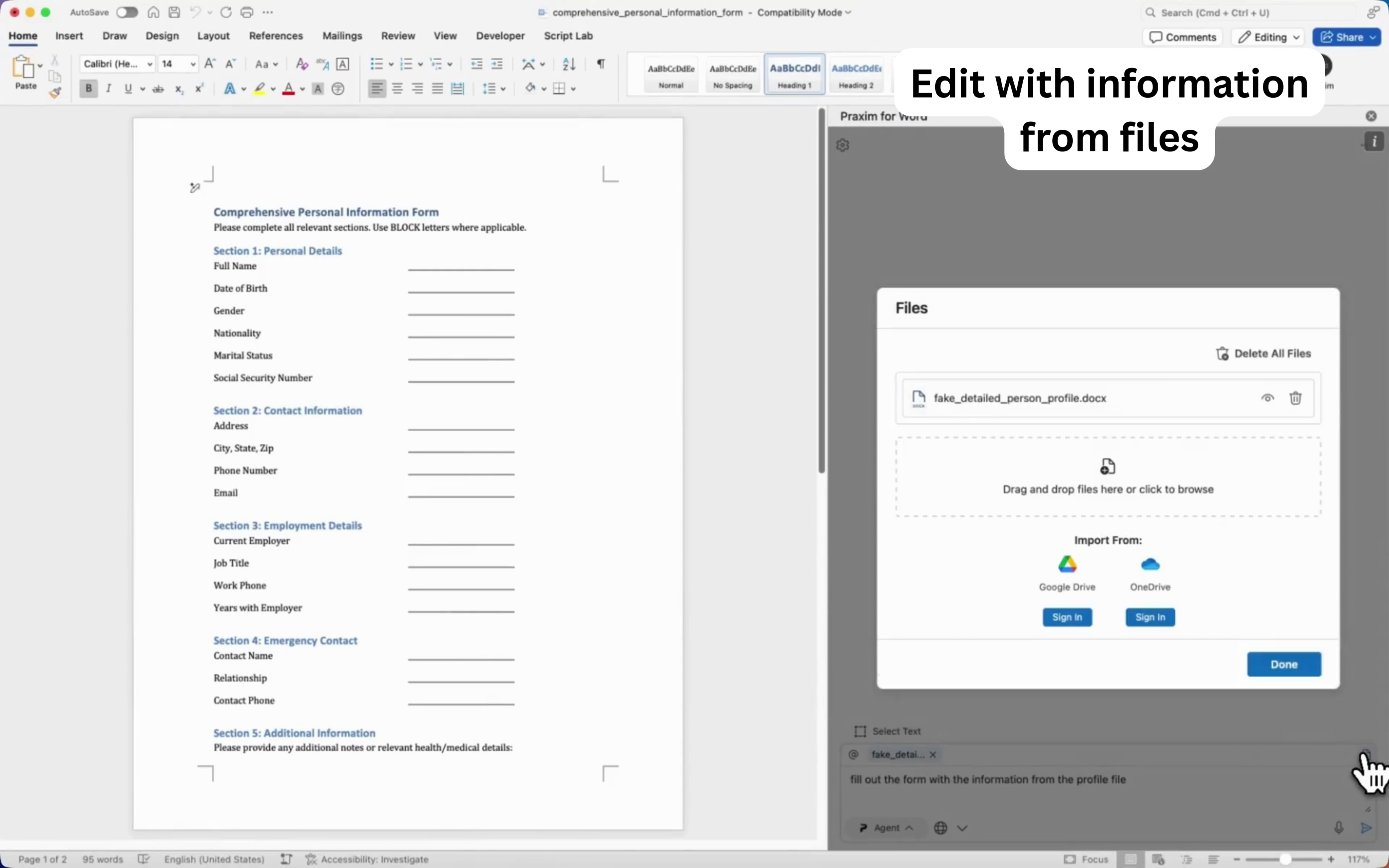 Praxim for Word screenshot 6