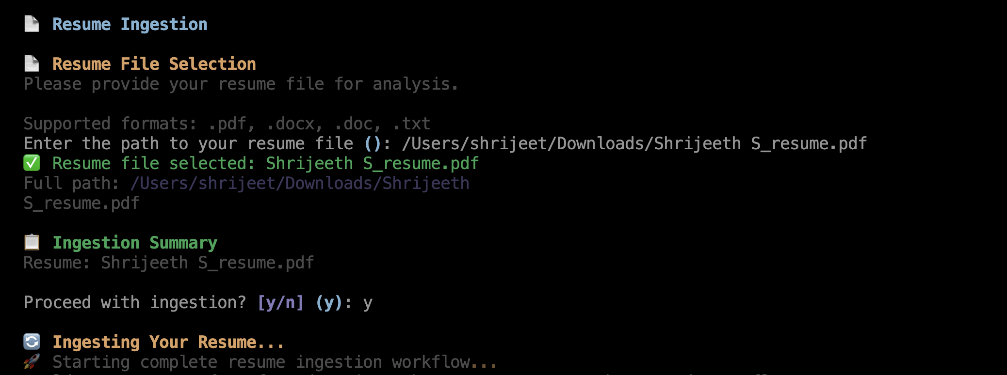 Resume Mind AI CLI screenshot 5