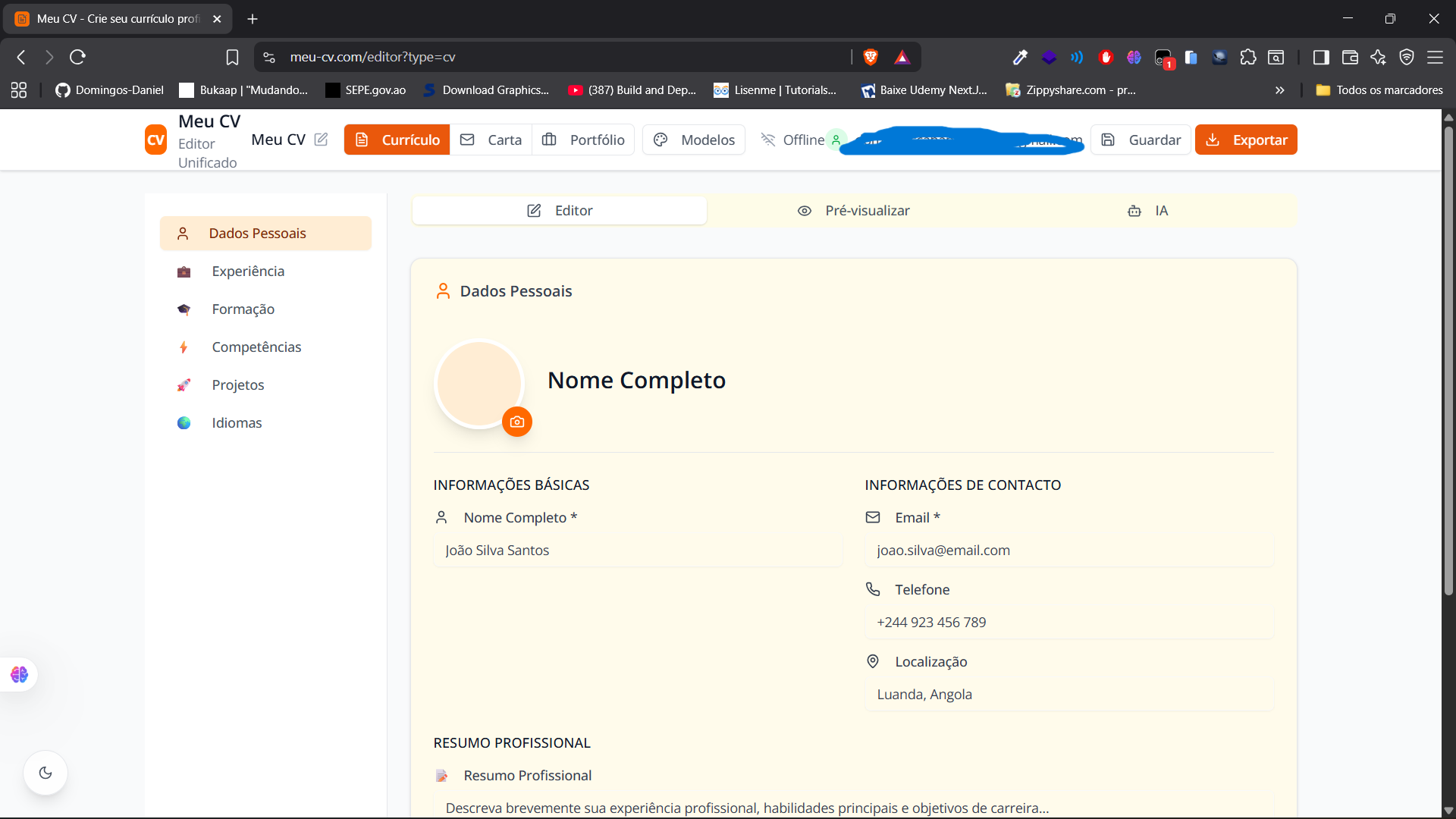 Meu CV screenshot 4