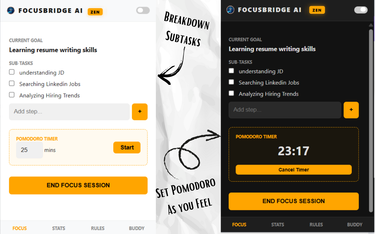 FocusBridge AI screenshot 2