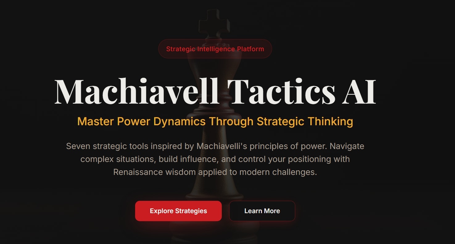Machiavelli AI screenshot 2
