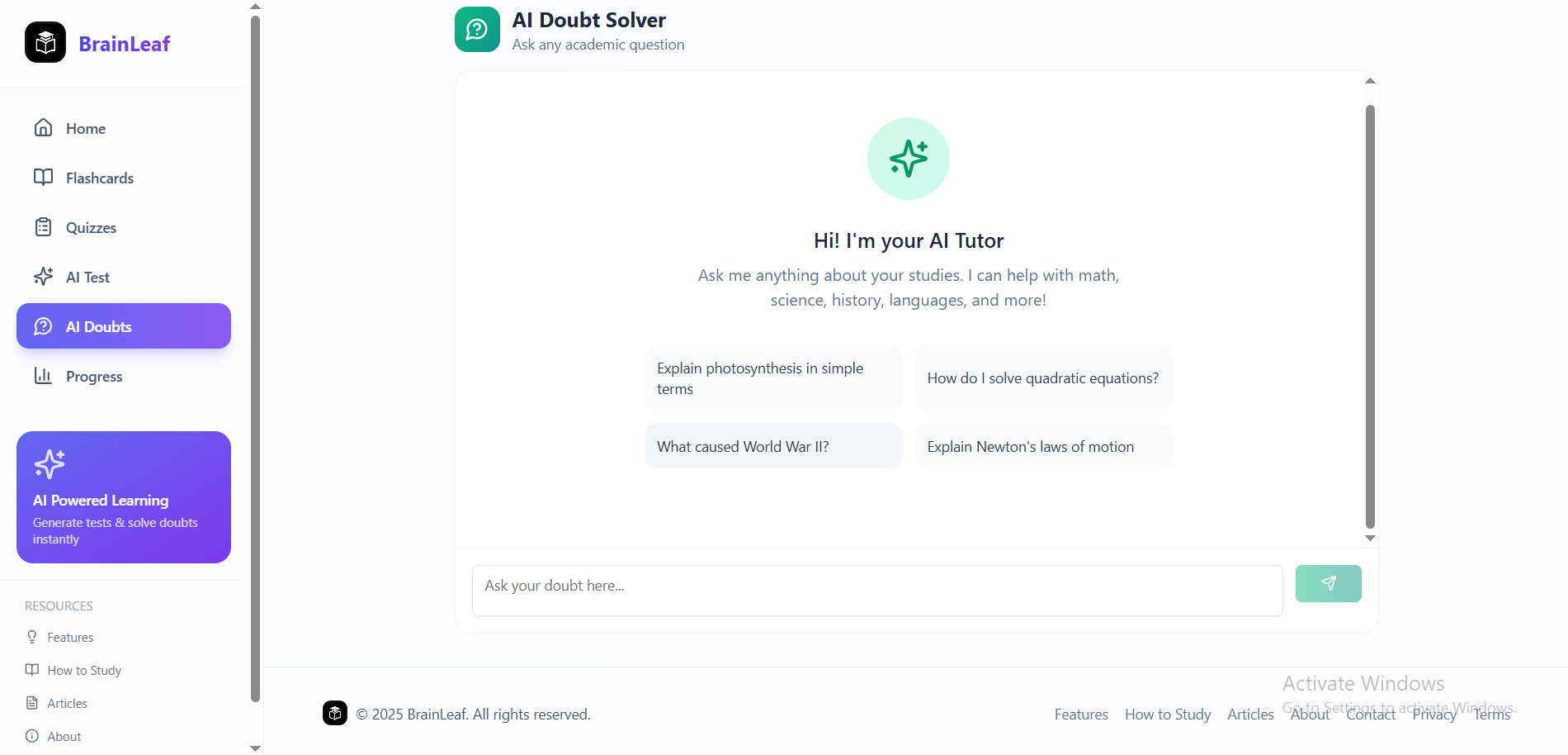 BrainLeaf screenshot 2