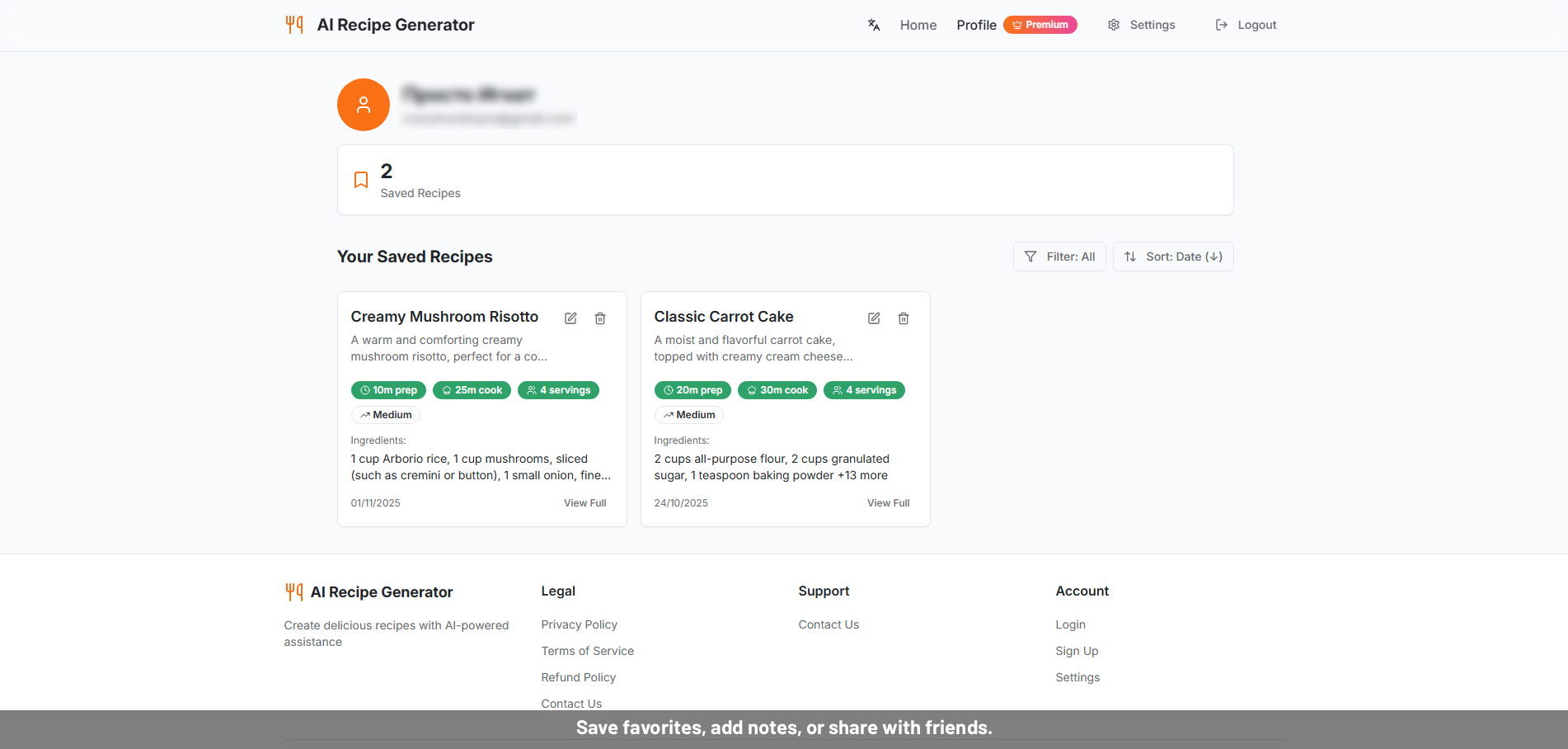 AI Recipe Generator screenshot 4