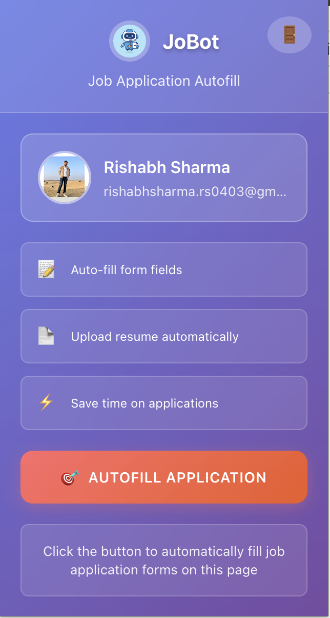 JoBot - Job Autofill & Tracker screenshot 5