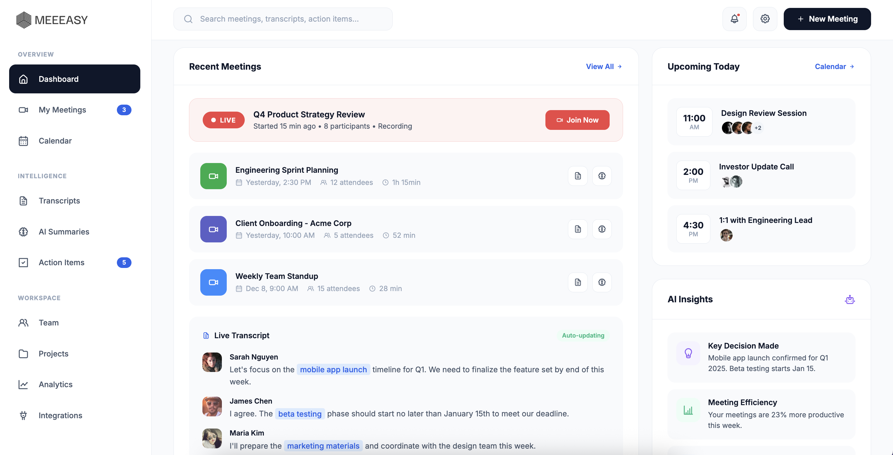 Meeeasy screenshot 1