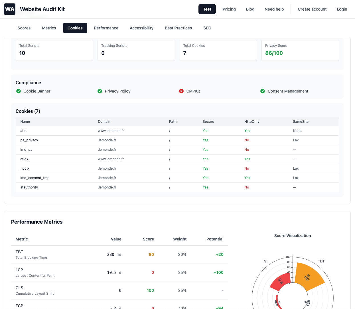 Website Audit Kit screenshot 2