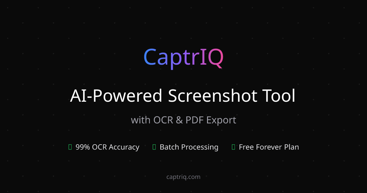 CaptrIQ screenshot 2