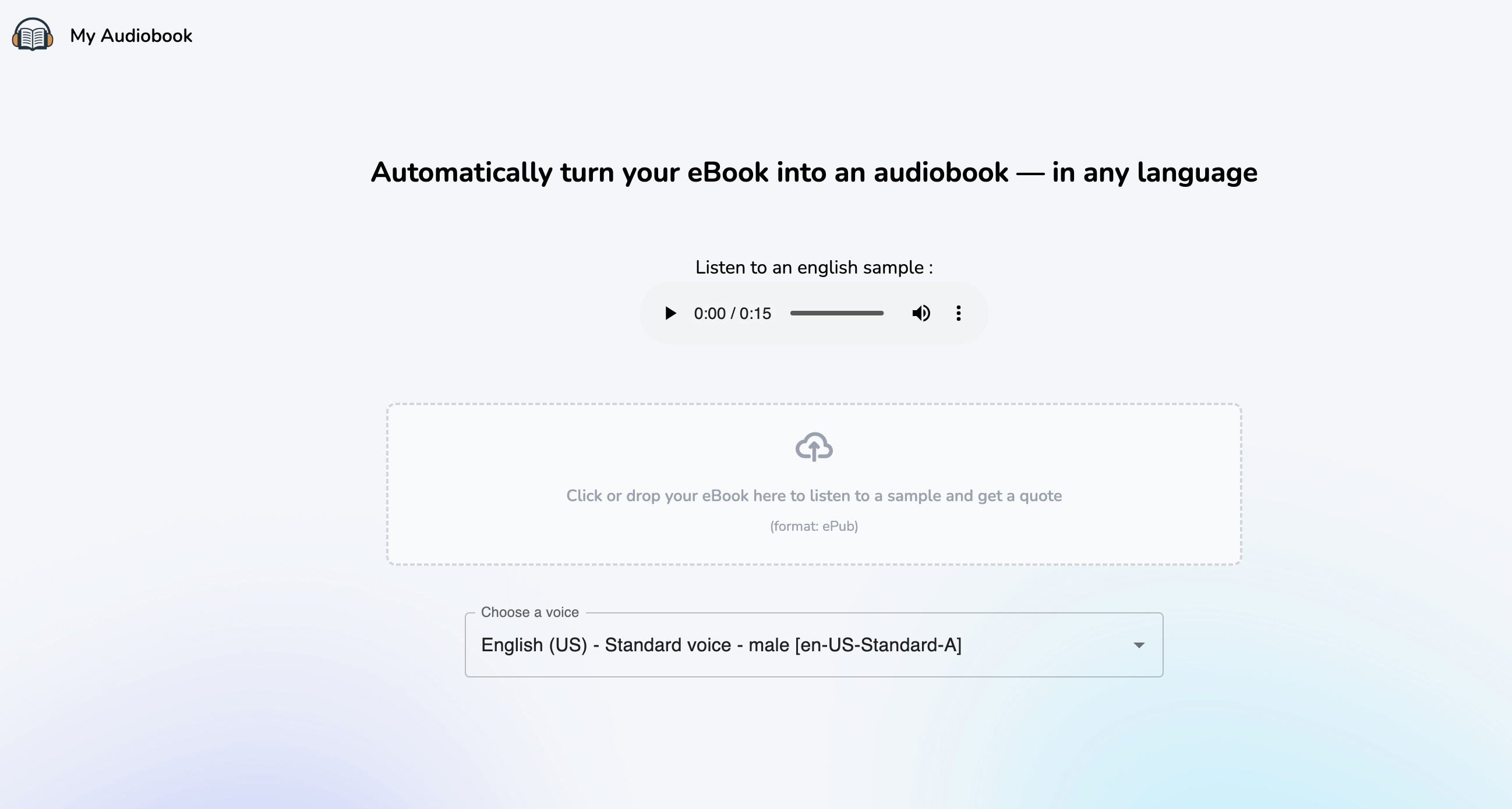 My Audiobook screenshot 1