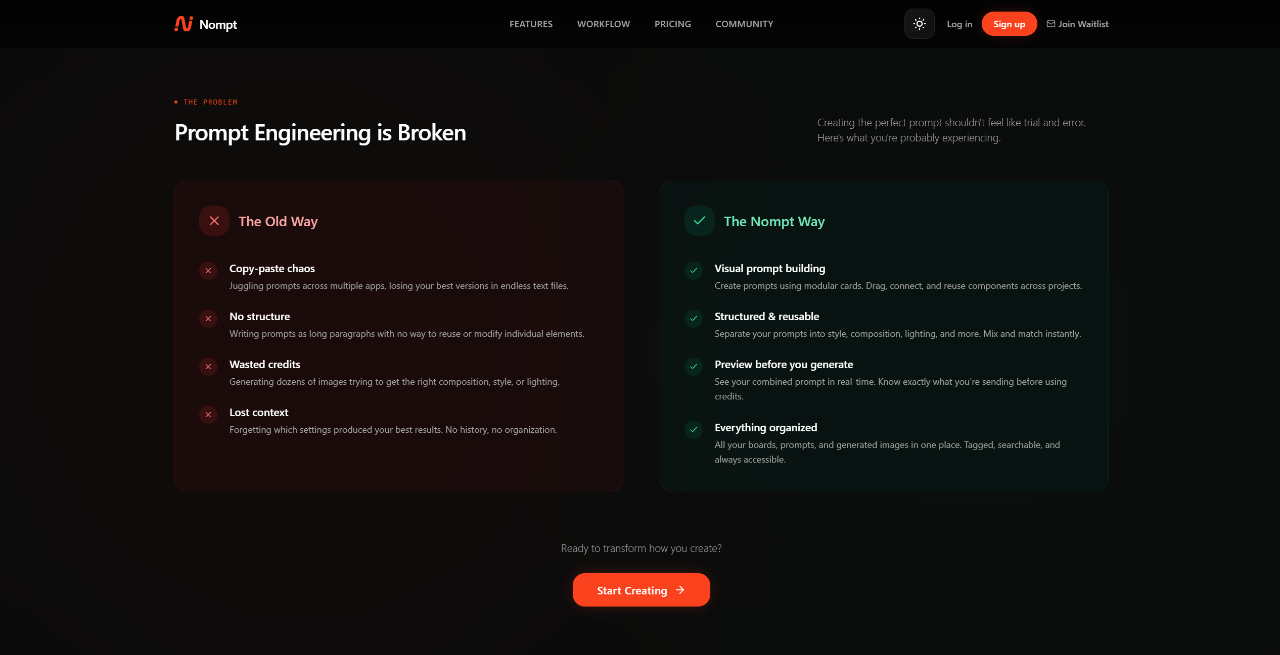 Nompt screenshot 2
