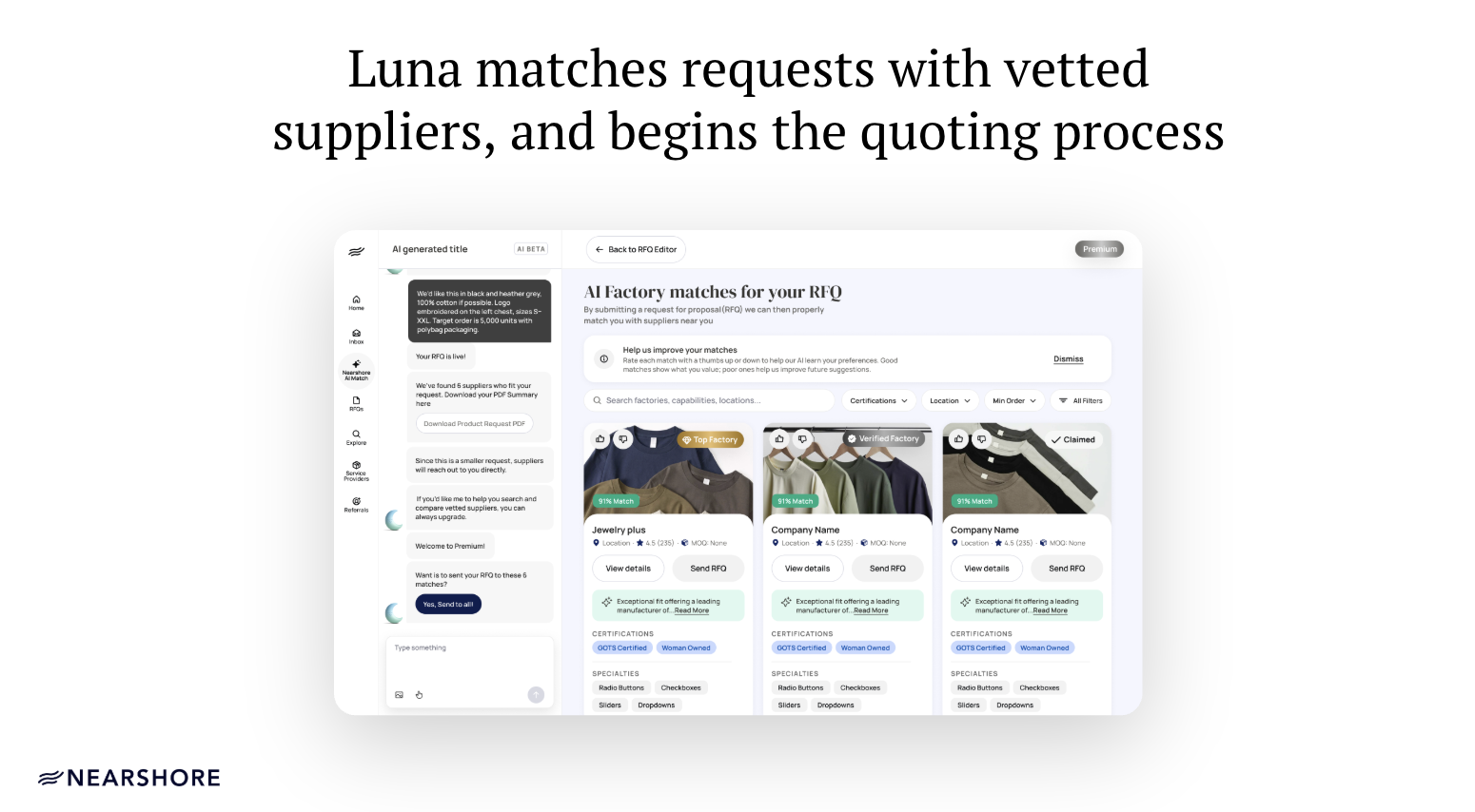 Nearshore: AI for manufacturing screenshot 4