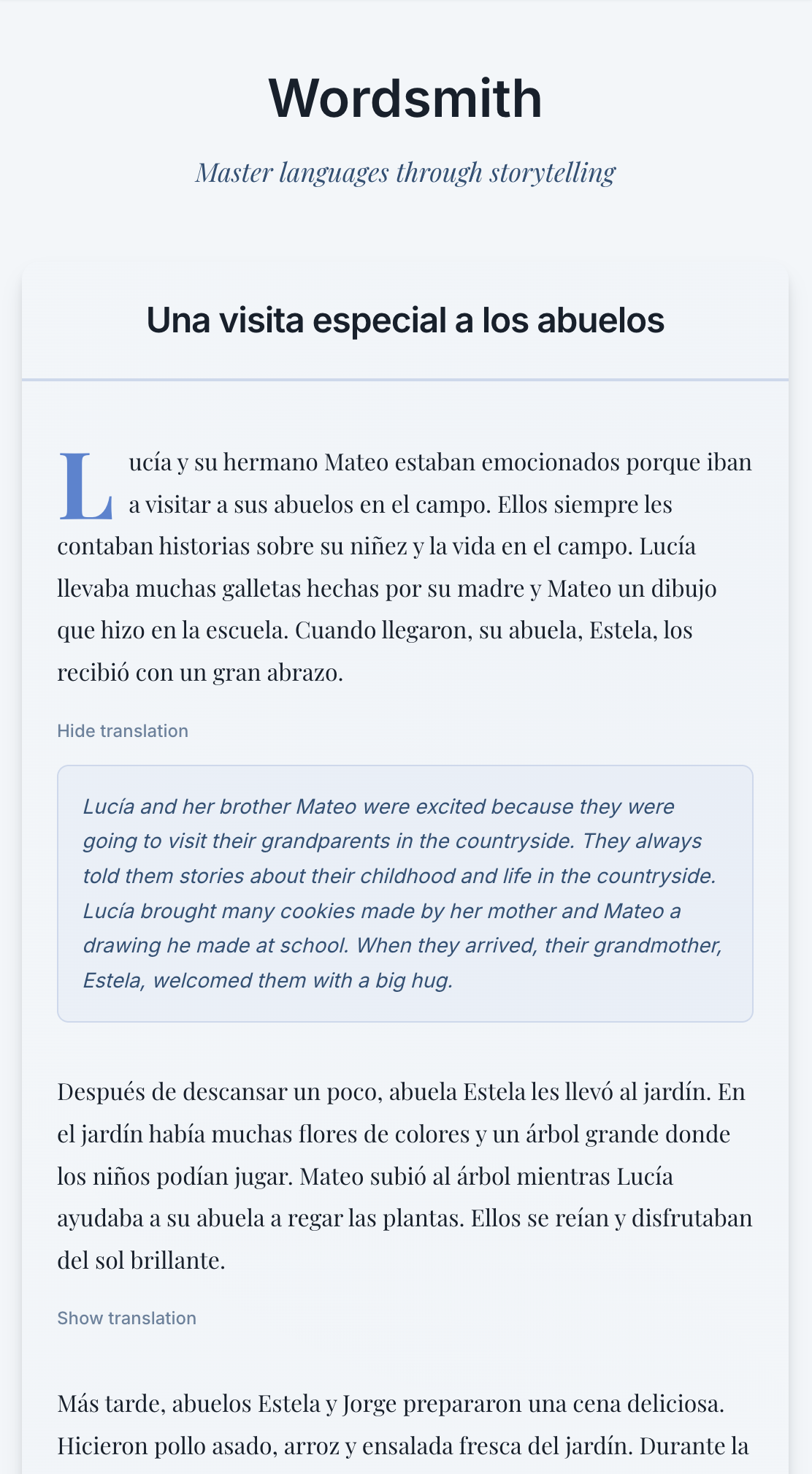 Wordsmith screenshot 2