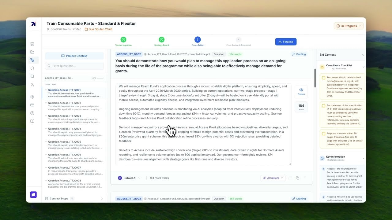 Bidwel screenshot 1