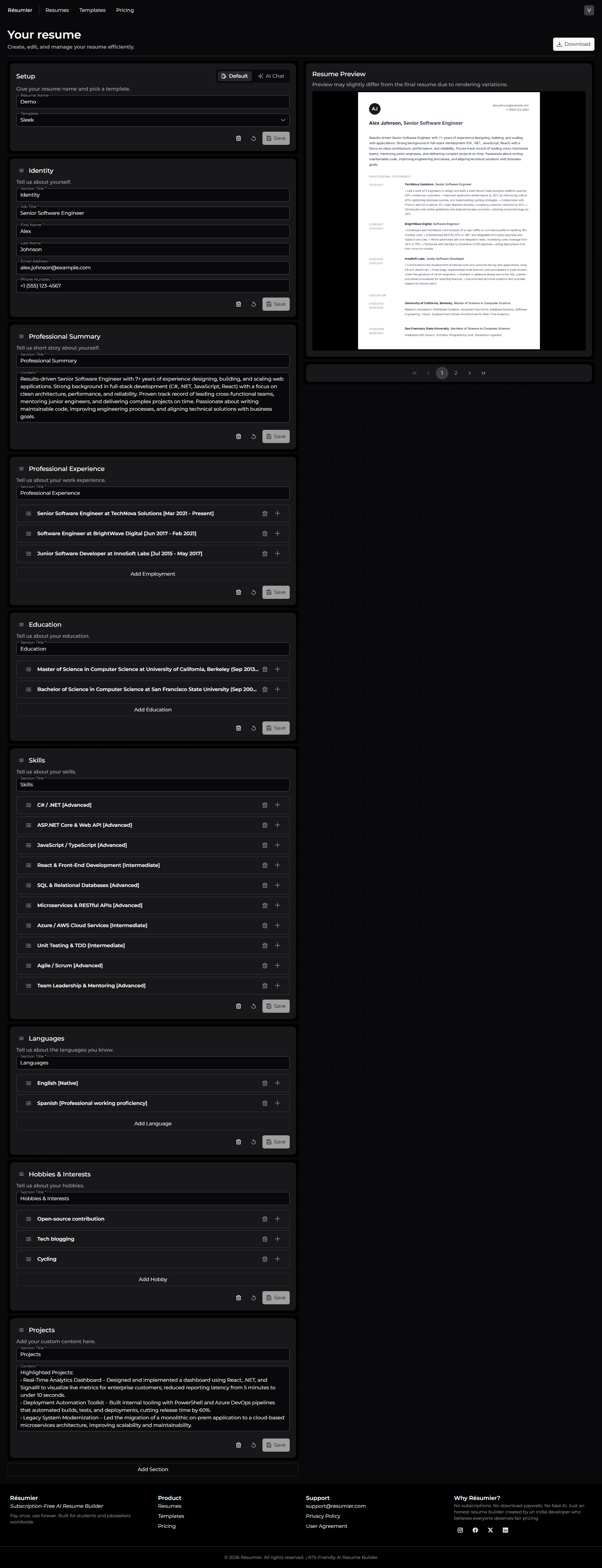 Résumier screenshot 3