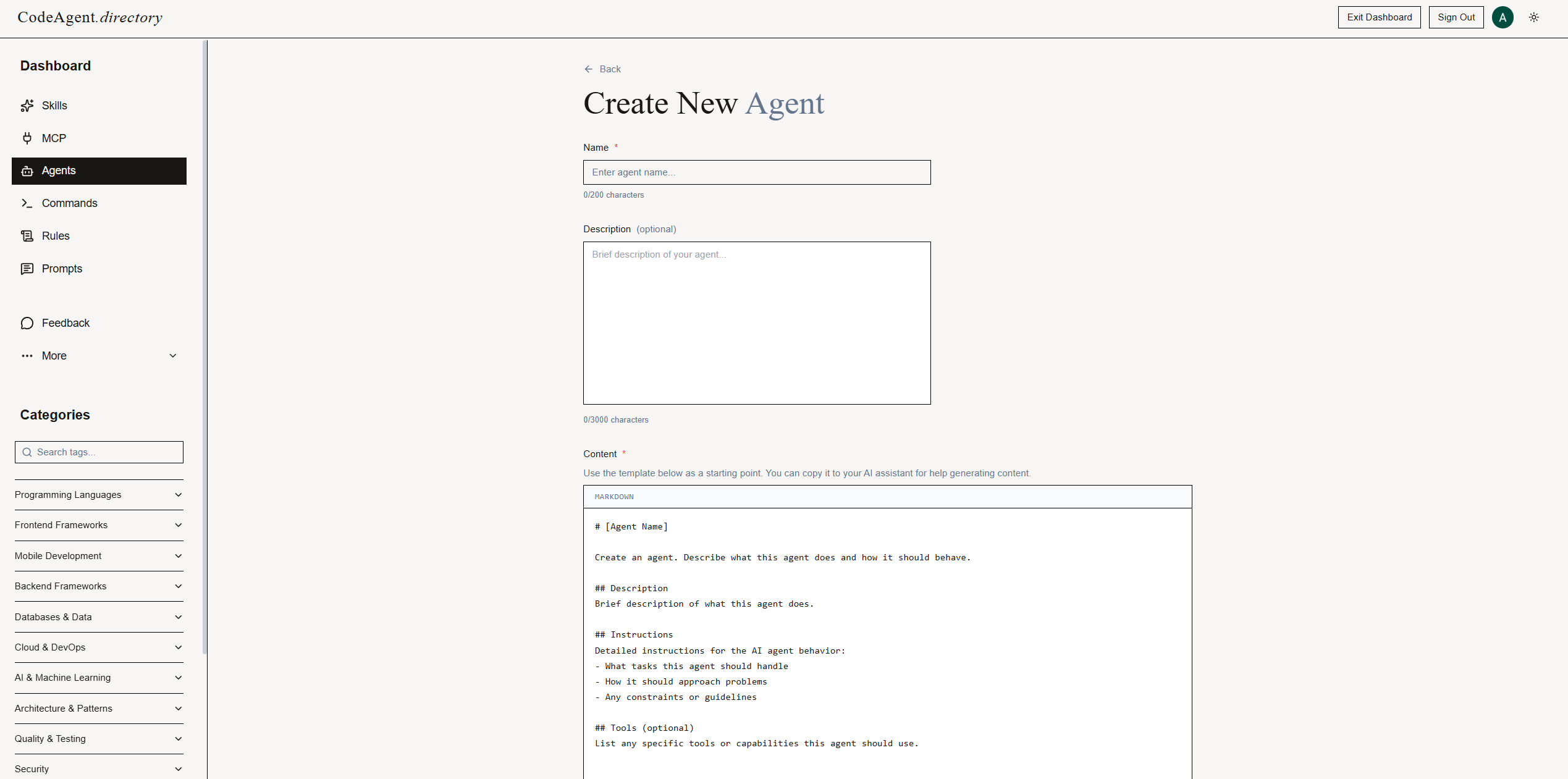 CodeAgent.Directory screenshot 7