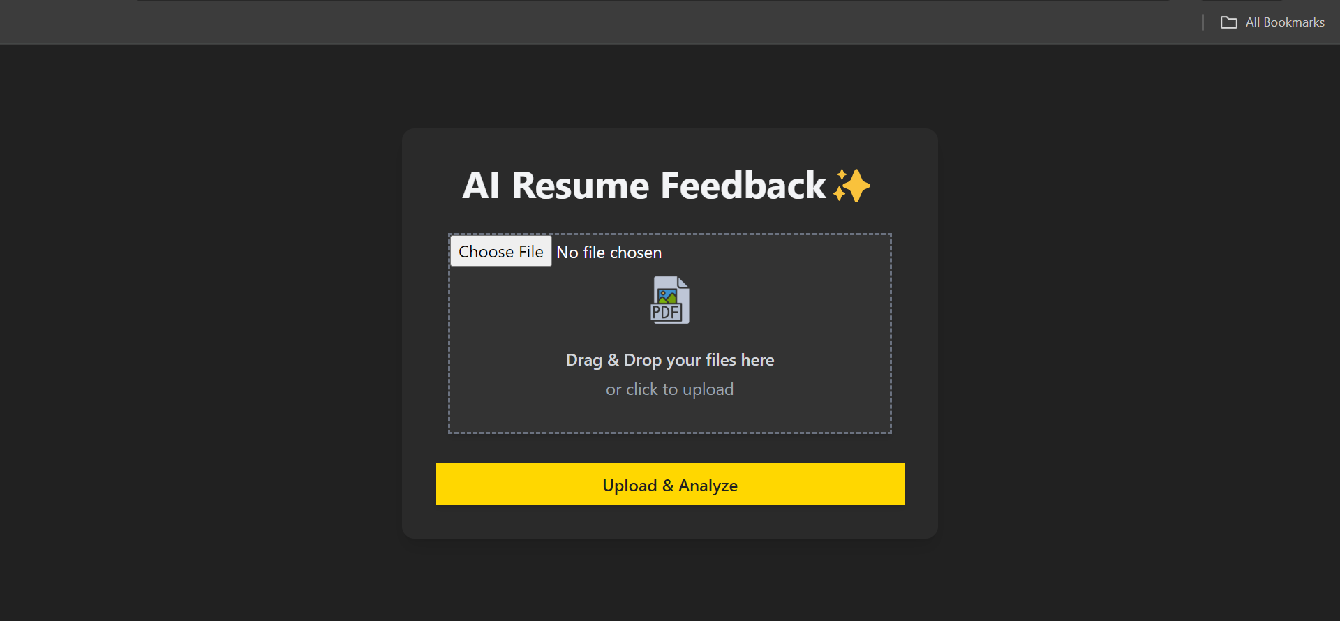AI Resume Feedback screenshot 1