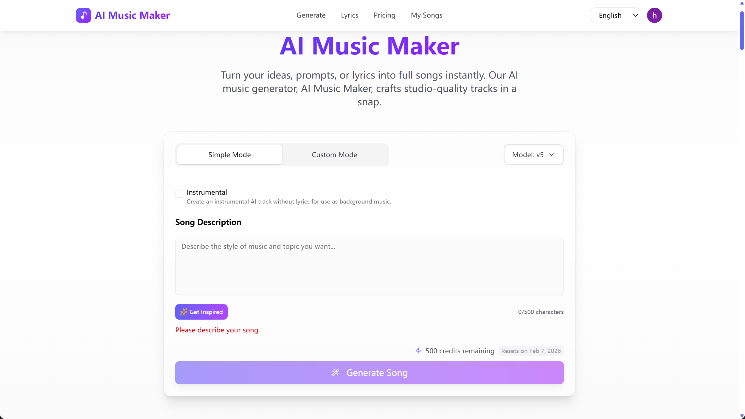 AI Music Maker-Generate Song from Text screenshot 5