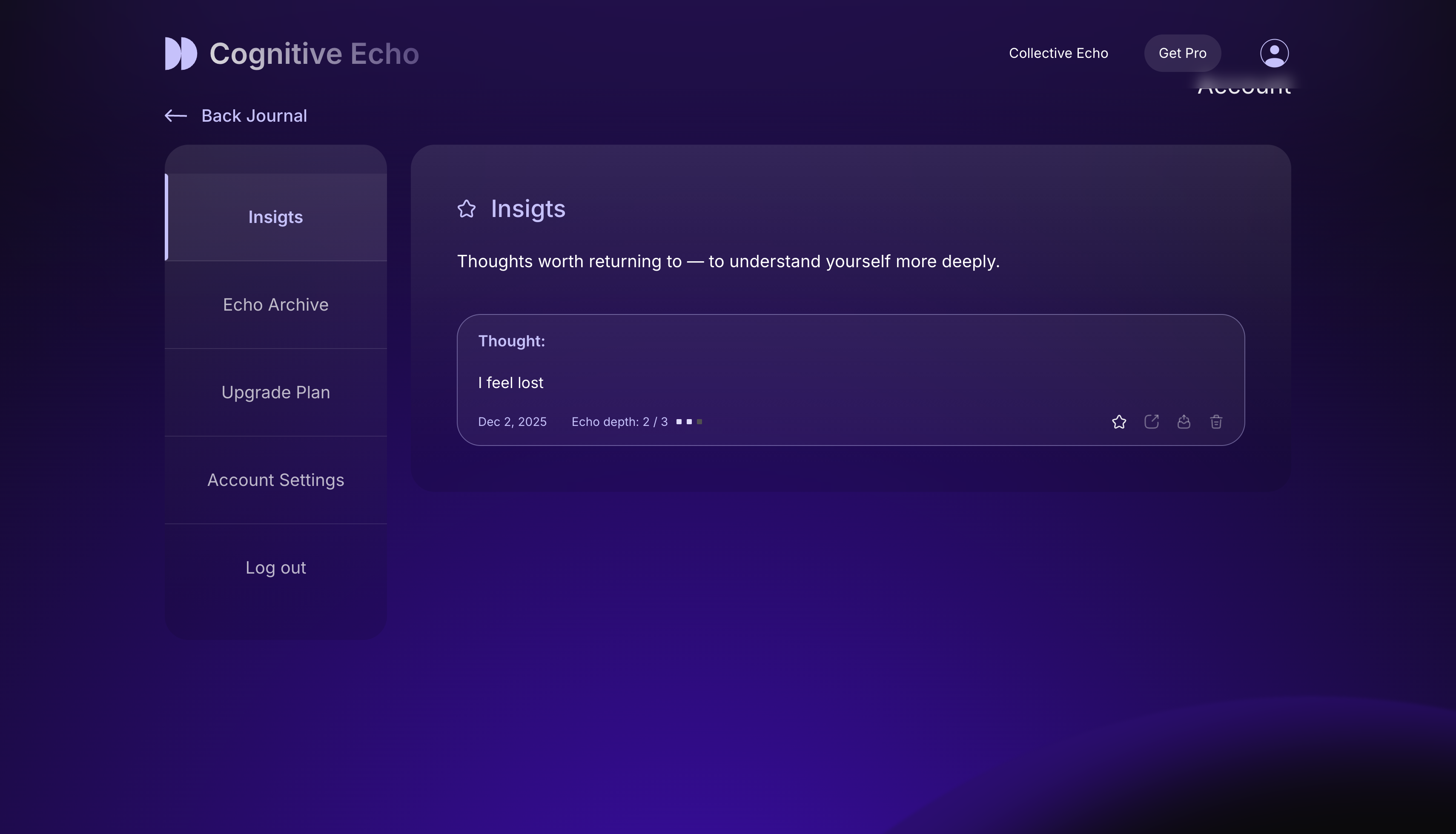 AI that reflects your thoughts back screenshot 3