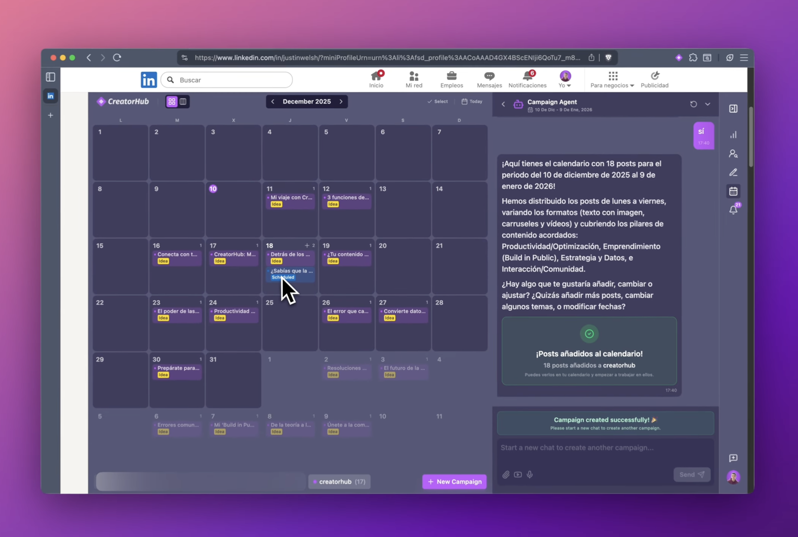 CreatorHub screenshot 2