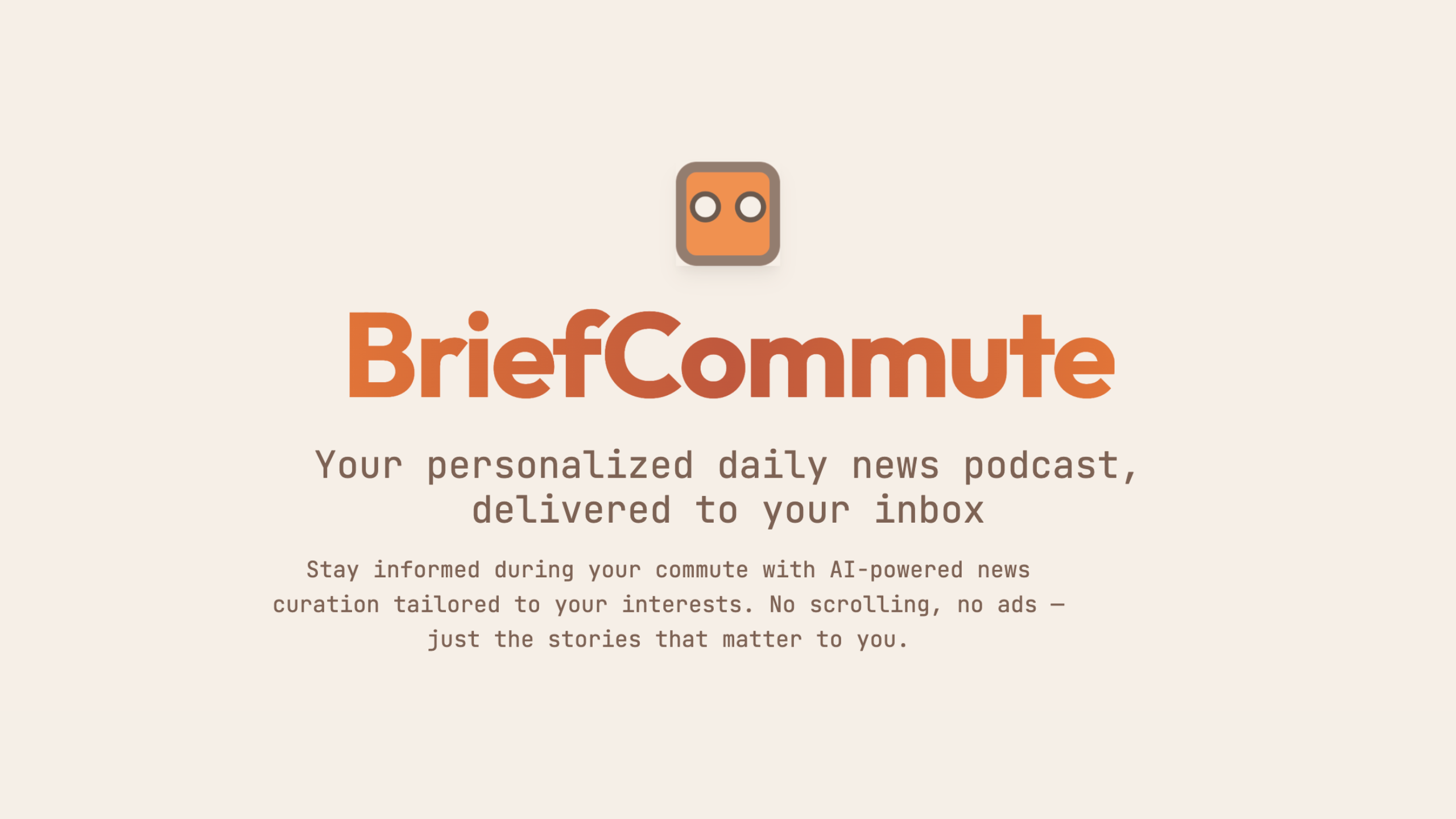 BriefCommute screenshot 1