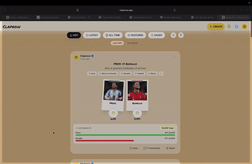 Clapnow screenshot 1