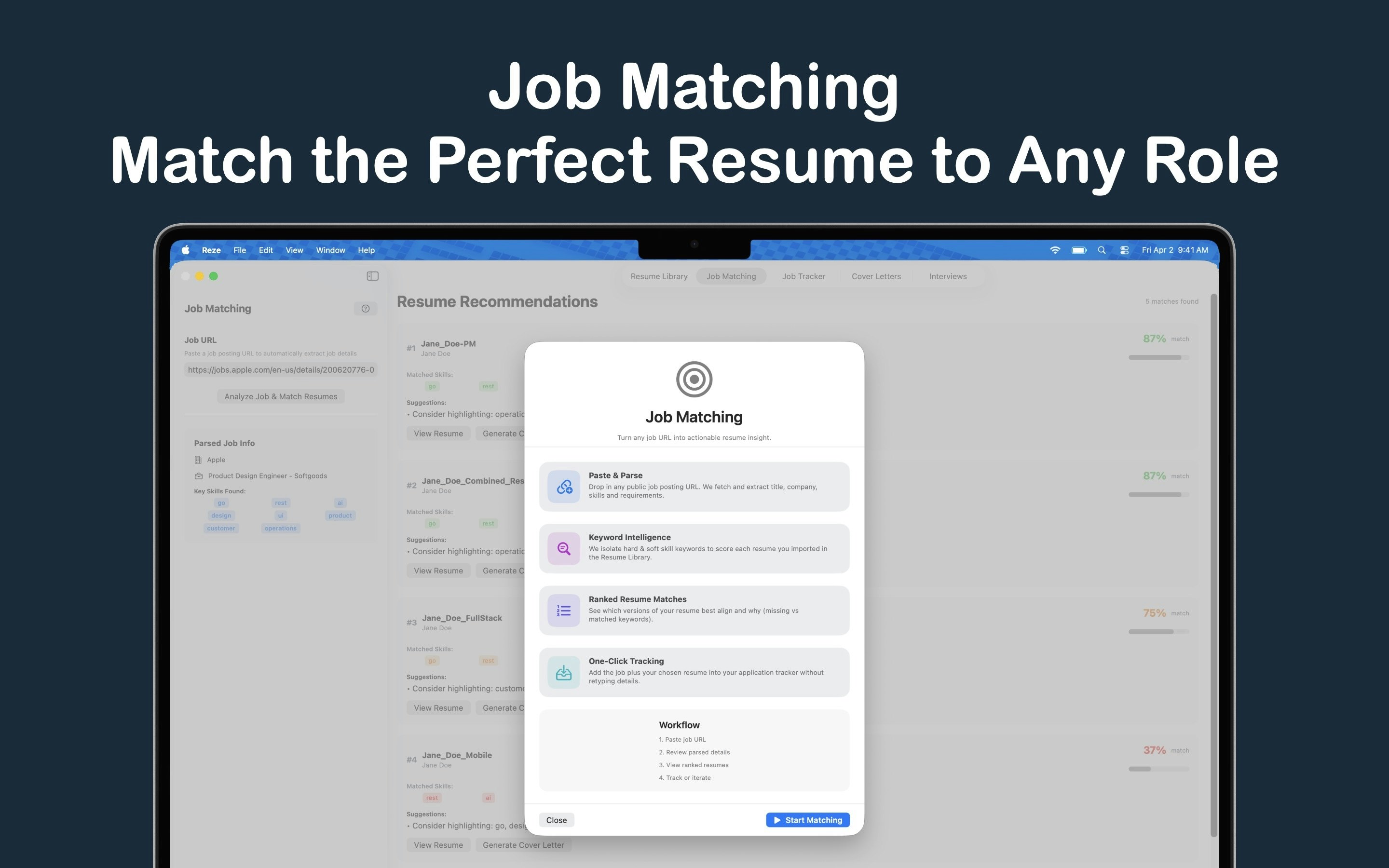 Reze: Job Search Assistant screenshot 2