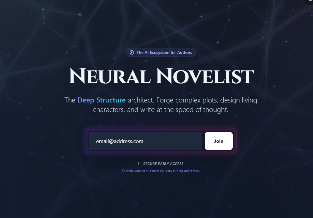 Neural Novelist screenshot 1