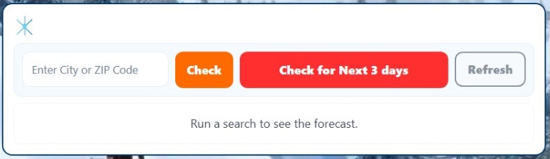 Snow Day AI Calculator screenshot 1